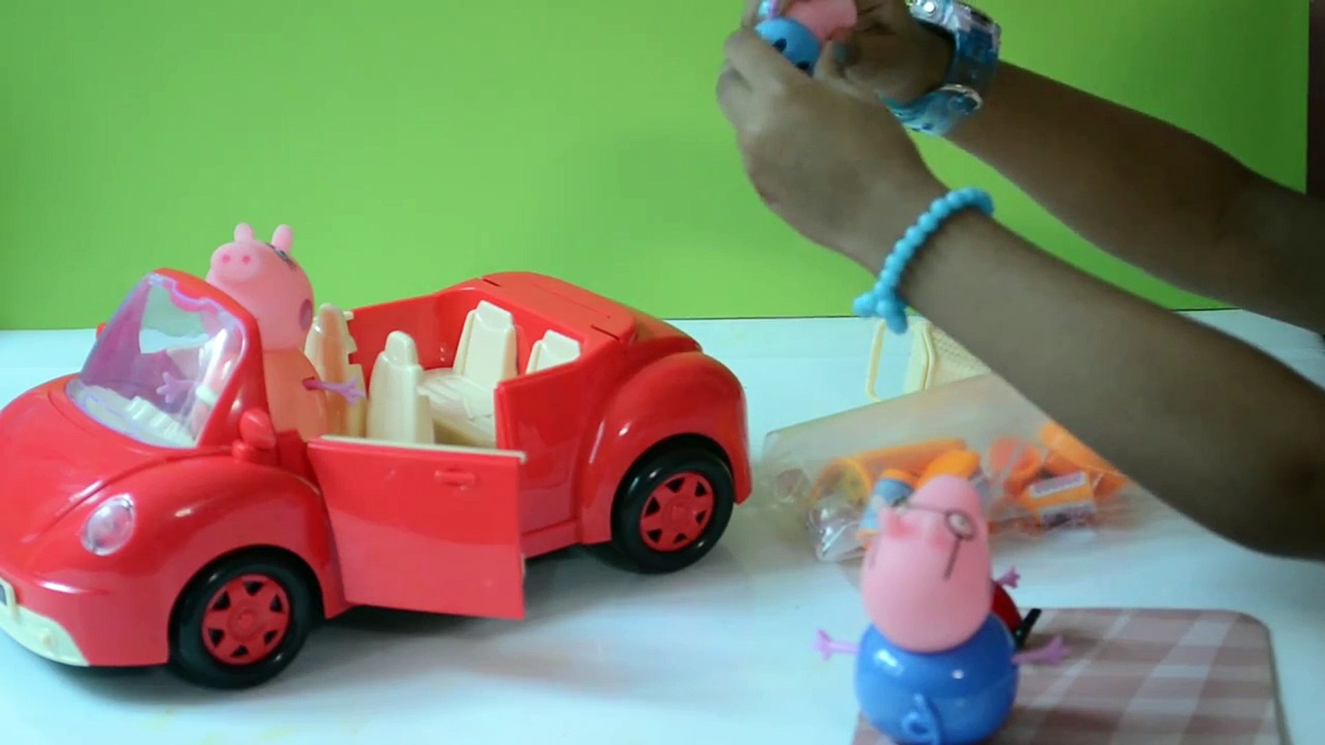 Peppa pig new picnic Car | Peppa Pig Adventure Picnic | Mummy pig | George Pig | Peppa Pig