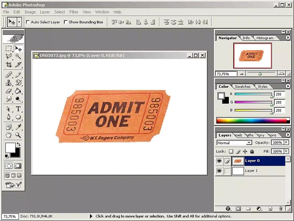 Photoshop CS  Dersleri -Bir resmi döndürmek