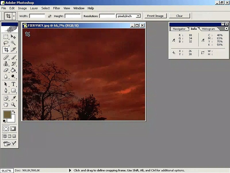 Photoshop CS  Dersleri -Bir resmi kesmek