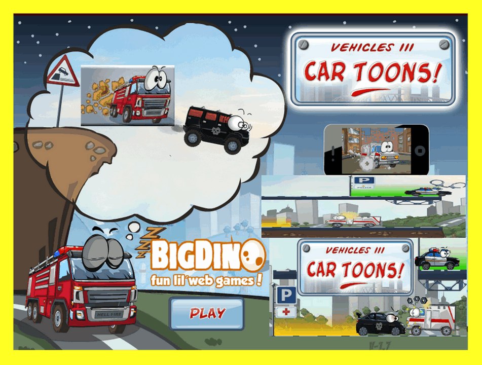 Vehicles 3 Car Toons Top New cars Game For Kids 2016