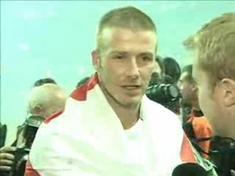 David Beckham interview after winning la liga