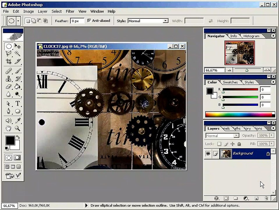 Photoshop CS Dersleri -Bir resmi parçalara bölmek