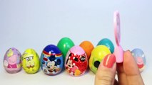 SURPRISE EGGS MICKEY MOUSE MINNIE MOUSE PEPPA PIG FROZEN ANGRY BIRDS PLAY DOH EGGS Part 5