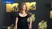 Jessica Chastain in black lace at the 2016 MTV Movie Awards