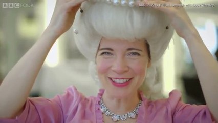 Lucy gets Georgian make-over with peak hair powdered wig