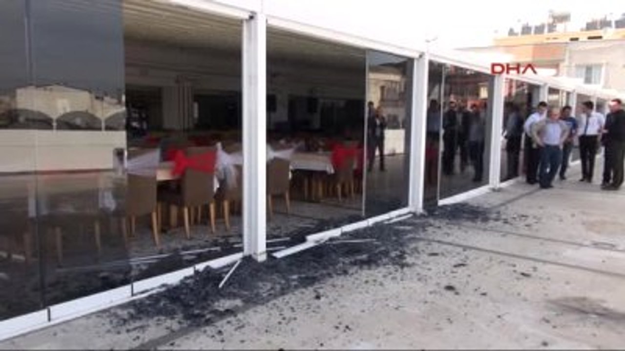 Kilis'te Otelin Terasında Korkutan Patlama