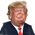 Donald J Trump,  A Cartoon Sketch by Pop Toons Live