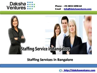 Staffing Services in Bangalore