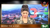 Hillarious Clip of Qandeel Baloch Behind the Scenes on Set of Ajeeb Sa