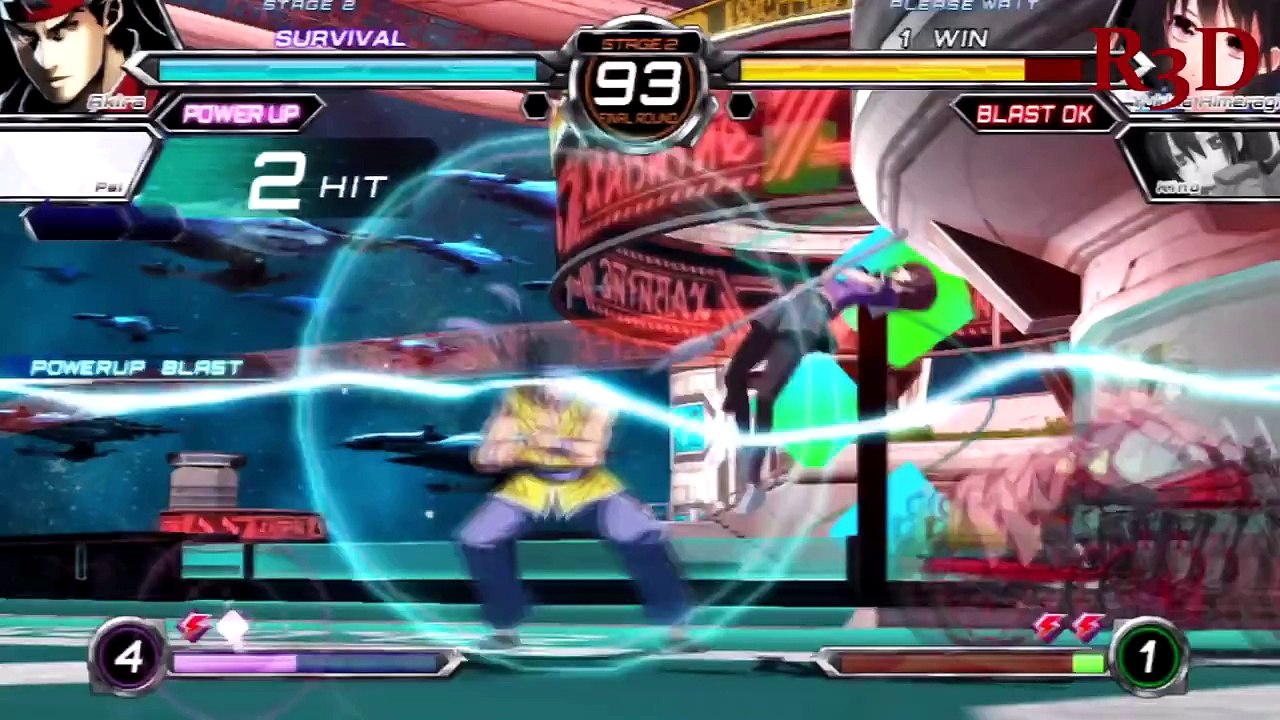 Dengeki Bunko: Fighting Climax - "Akira" Challenge Mode: Survival Gameplay {English, Full 1080p HD}
