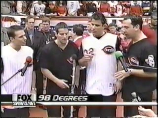 98 Degrees Cincinnati Reds Singing the American Anthem
