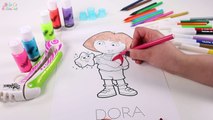 DORA LA EXPLORADORA  Pintando a Dora con DohVinci | Juegos para niños y niñas
