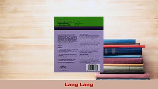 Download  Lang Lang PDF Full Ebook