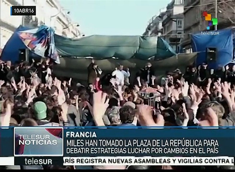 Franceses emulan a españoles "Indignados"; se llaman Nuit Debout