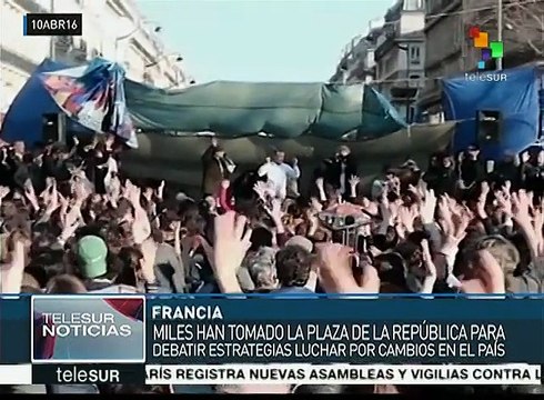Franceses emulan a españoles Indignados ; se llaman Nuit Debout