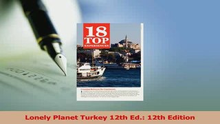 PDF  Lonely Planet Turkey 12th Ed 12th Edition Download Full Ebook