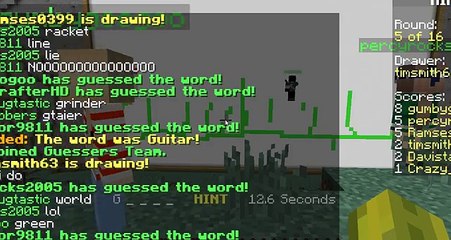 MINECRAFT DRAW MY THING GAMEPLAY