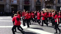 Flash mob in Campidoglio contro la violenza sessuale nelle aree di conflitto 22/3/2013