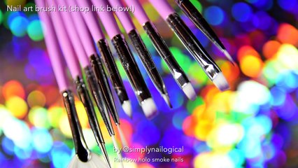 Rainbow Holo Smoke Nails | Mani-swap with Elleandish!