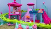 ❤ Peppa Pig Roller Coaster ❤ Polly Pocket Resort Theme Park DisneyCarToys George Pig Car Crash
