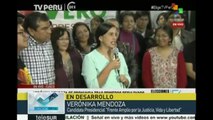 Verónika Mendoza invita a esperar con prudencia resultados oficiales en Perú_