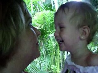 Emily's just a laughing at Mommy!