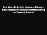 [Read book] Data Mining Methods for Knowledge Discovery (The Springer International Series