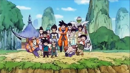 Dragon Ball Z-Z-Fighters compete in a raddish picking competition