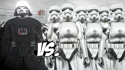 DARTH VADER VS STORMTROOPERS - EPIC BATTLE