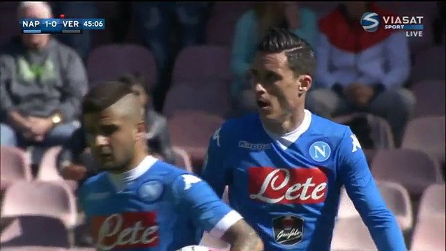 2-0 Lorenzo Insigne Penalty Goal Italy Serie A - 10.04.2016, SSC Napoli 2-0 Hellas Verona