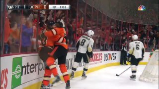 Flyers clinch playoff berth with 3-1 win against Pens