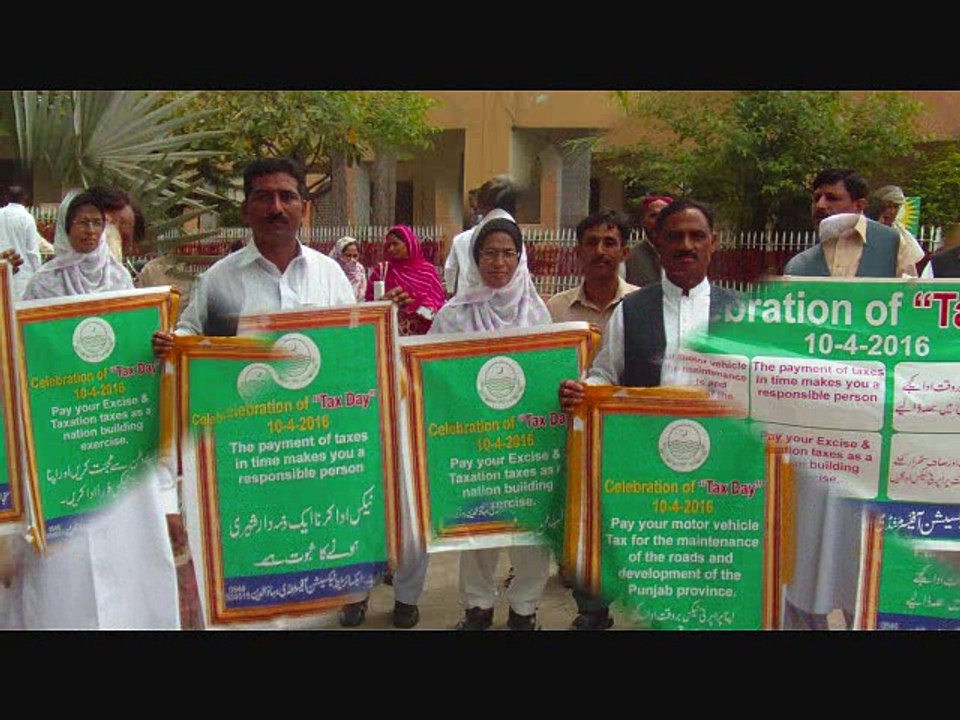 "Tax Day" Celebrated by Excise & Taxation Office Mandi Baha-ud-din at TMA Hall  on 10th April.
