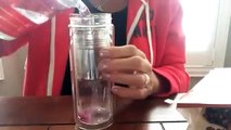 Tea Infuser and Fruit Infused Glass Water Bottle Review