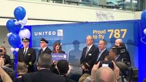 United Airlines Boeing 787 Dreamliner Inaugural Pre-Departure Festivities