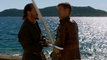 Game of Thrones S04E04 - Jaime practicing swordplay with Bronn