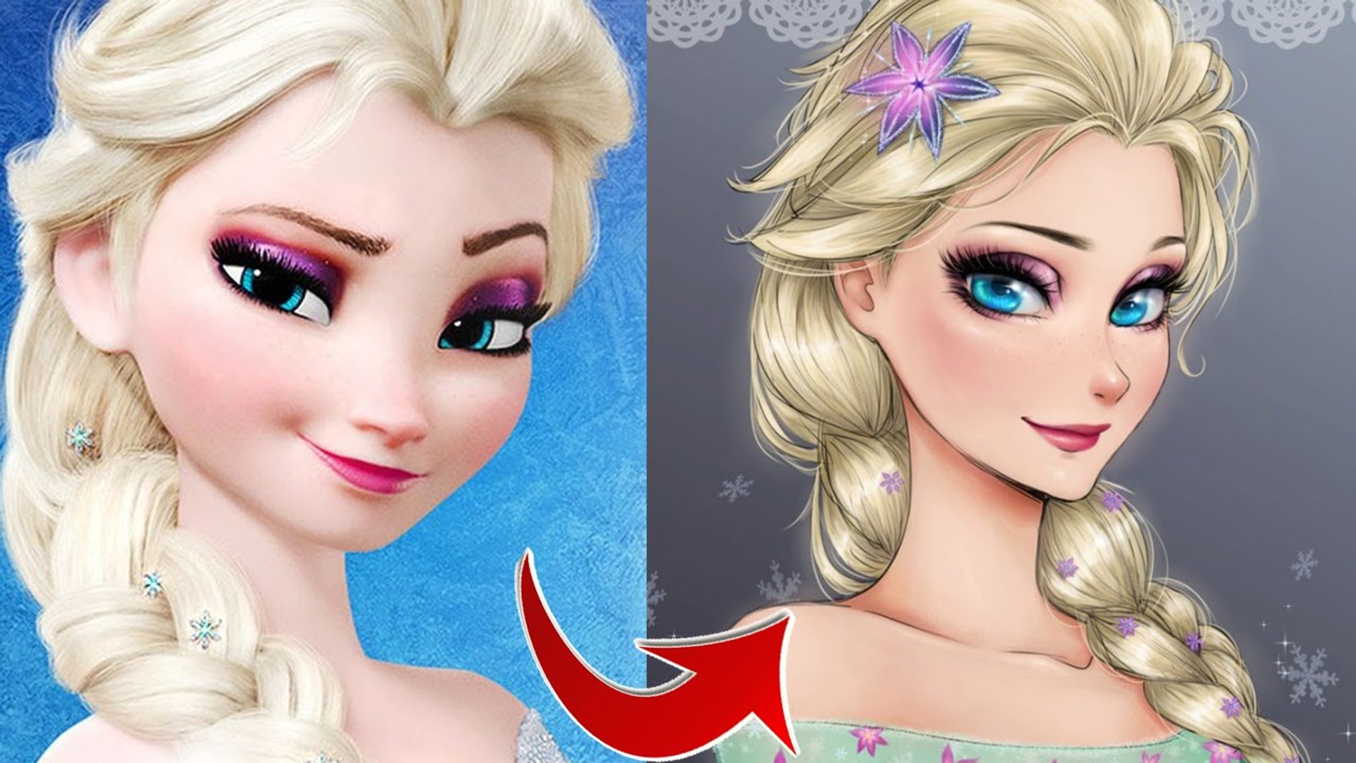 ⁣Принцессы Диснея в стиле аниме. Девушки Диснея стали аниме героями!