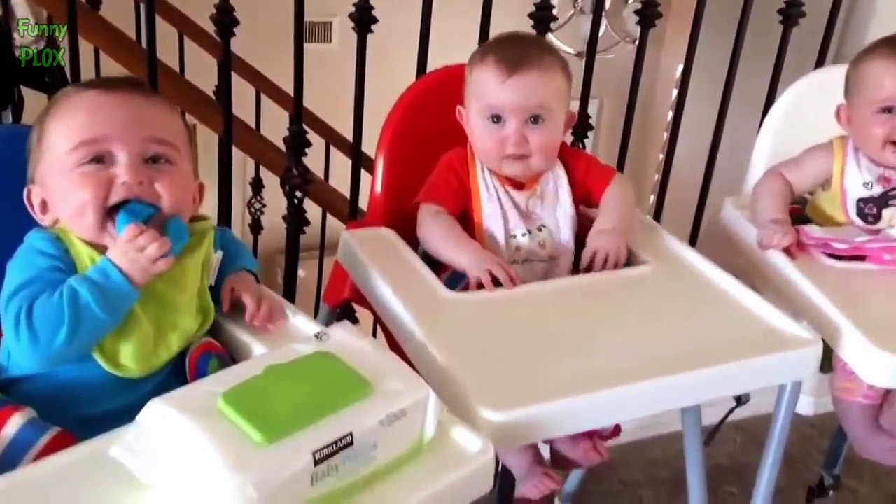 Funny Triplet Babies Laughing Compilation 2014