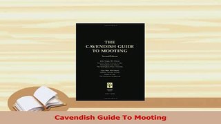 PDF  Cavendish Guide To Mooting Download Online