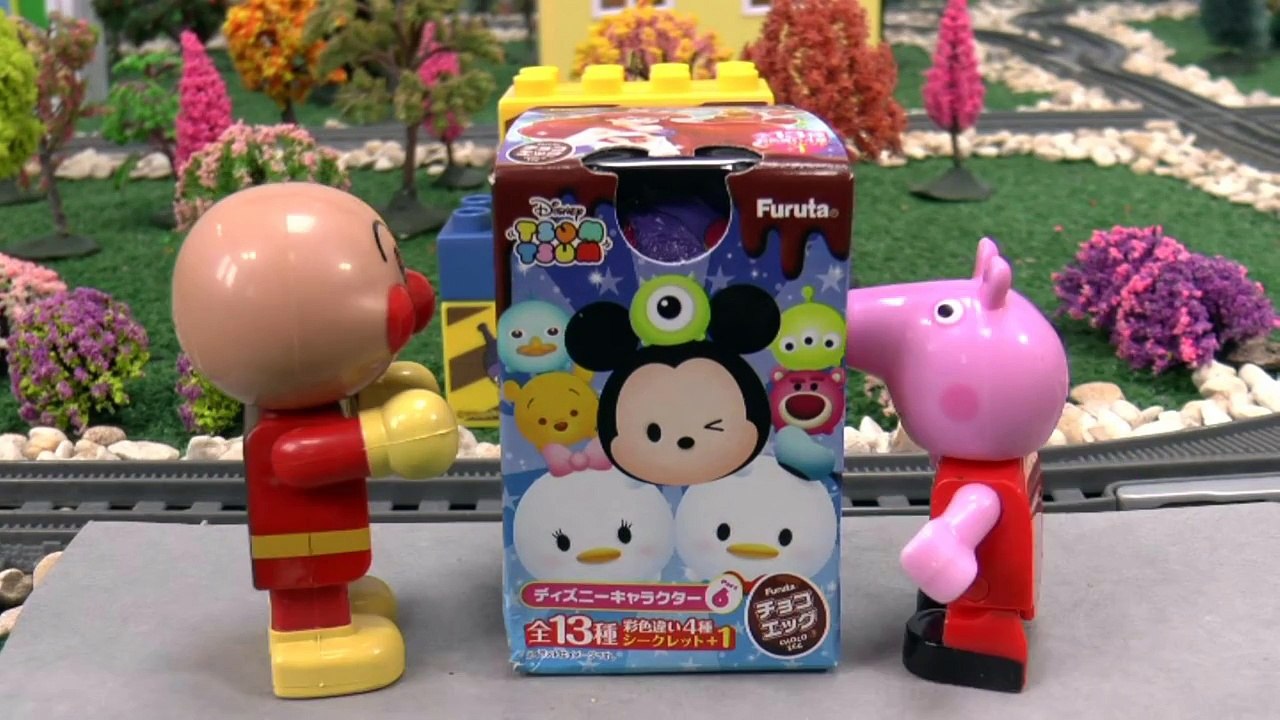 Peppa Pig & Thomas and Friends Toys Stop Motion Disney Tsum Tsum surprise eggs opening wit
