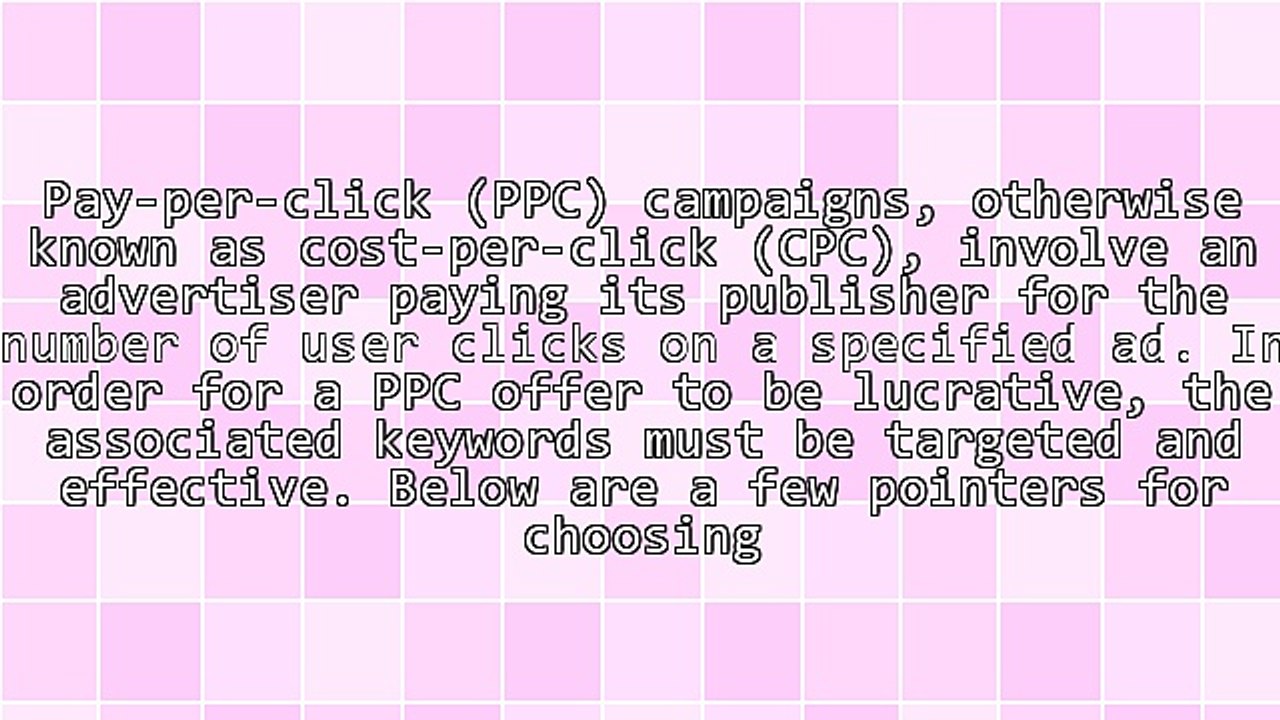 Choosing the Right PPC Keywords