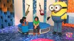 The Wheels on the Bus Featuring Minions!   Mother Goose Club Playhouse Kids Video