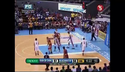 Rain or Shine vs Blackwater  April 10 2016 4th Quarter