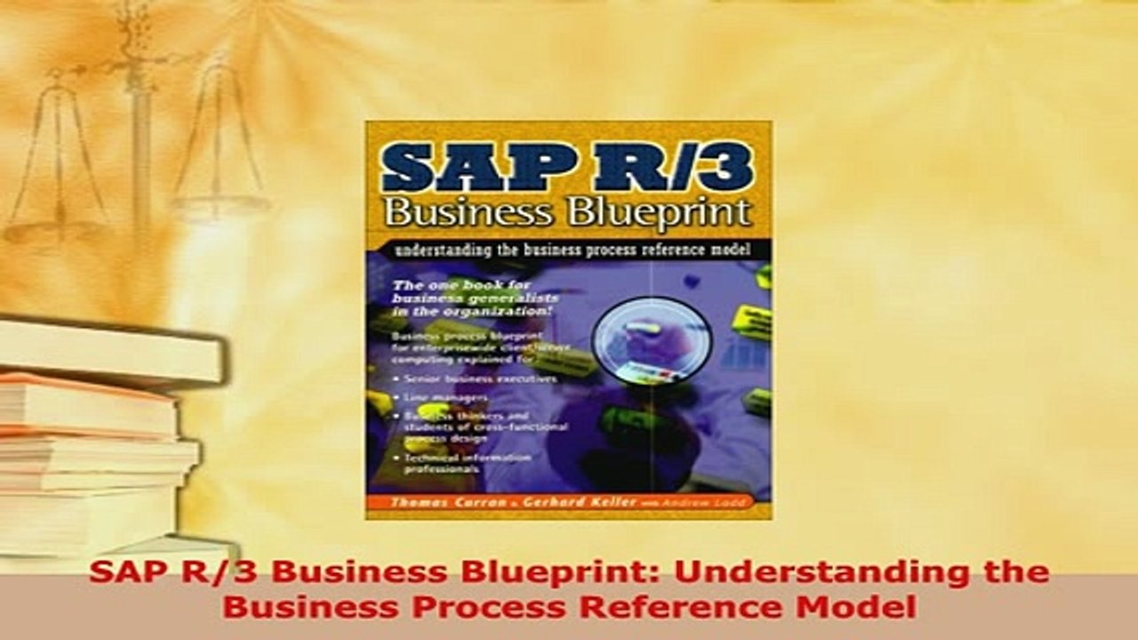 Download  SAP R3 Business Blueprint Understanding the Business Process Reference Model  EBook