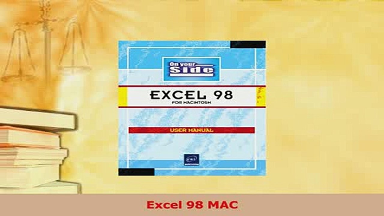 PDF  Excel 98 MAC  Read Online