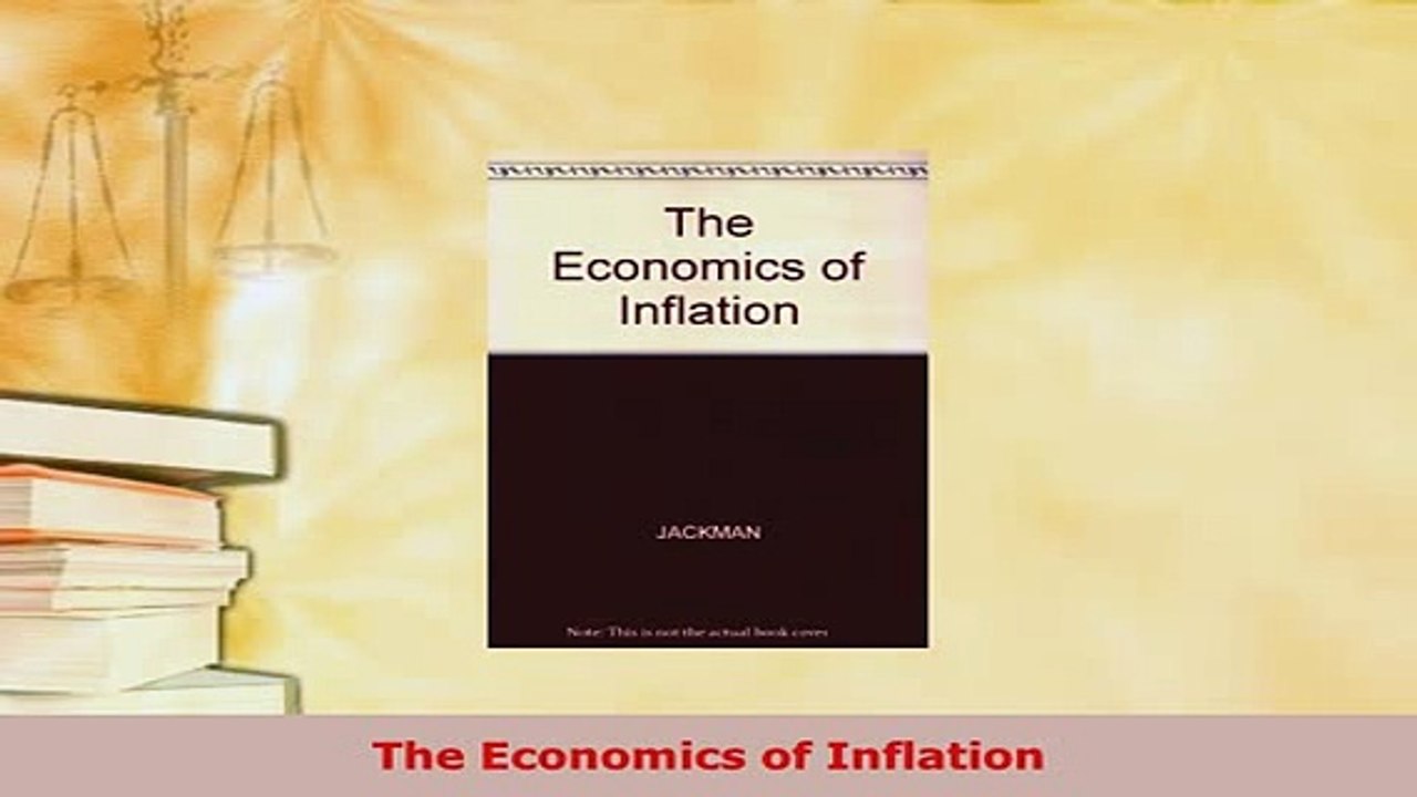 PDF  The Economics of Inflation Download Online