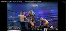 Jeff Hardy slap and kiss (Funny Moment )