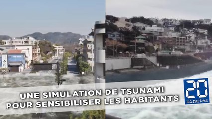 Une simulation de tsunami pour sensibiliser les habitants