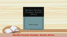 Read  Berlitz Pocket Guides South Africa Ebook Free