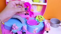 Peppa Pig Mini Pizzeria How To Make Play Doh Pizza Peppa Pig Chef Peppa Play Sets Part 4