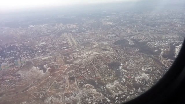 2015 год. Нижний Новгород с борта самолёта